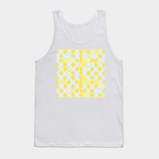 YELLOW DIAMOND DESIGN, PASTEL COLOR, DIAMOND PATTERN Tank Top